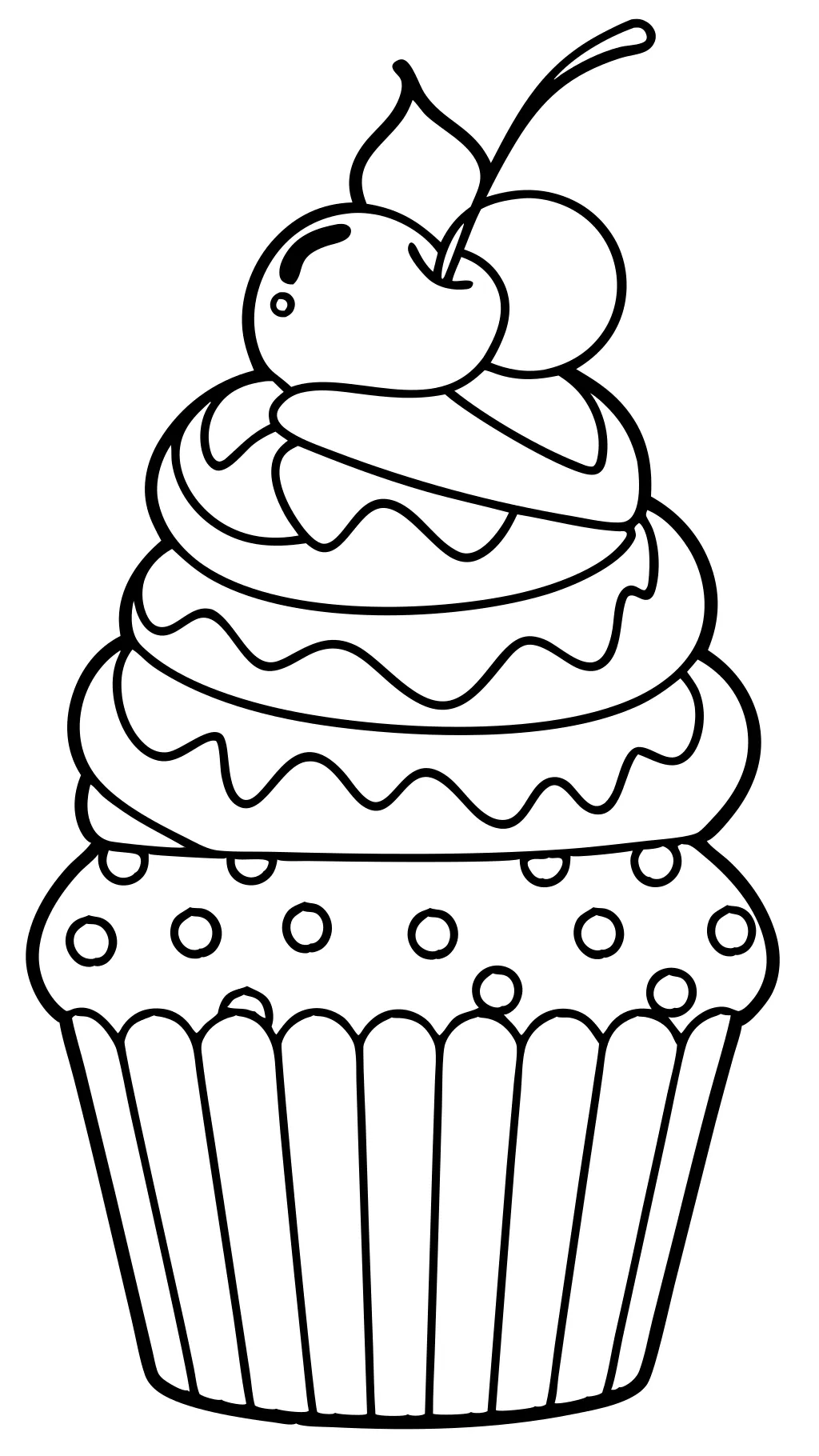 cupcake printable coloring pages